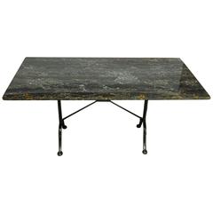 French Bistro Marble Dining Table