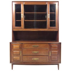 Mid-Century Modern Heywood-Wakefield Sideboard with Display Hutch