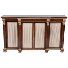 English Regency Rosewood Credenza