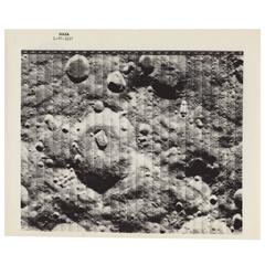 Lunar Orbiter Vintage Gelatin Silver Print by NASA