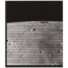 Lunar Orbiter Vintage Gelatin Silver Print by NASA