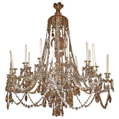 Antique Chandelier, All Crystal Russian Chandelier 1