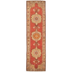 Long Vintage Turkish Runner Rug
