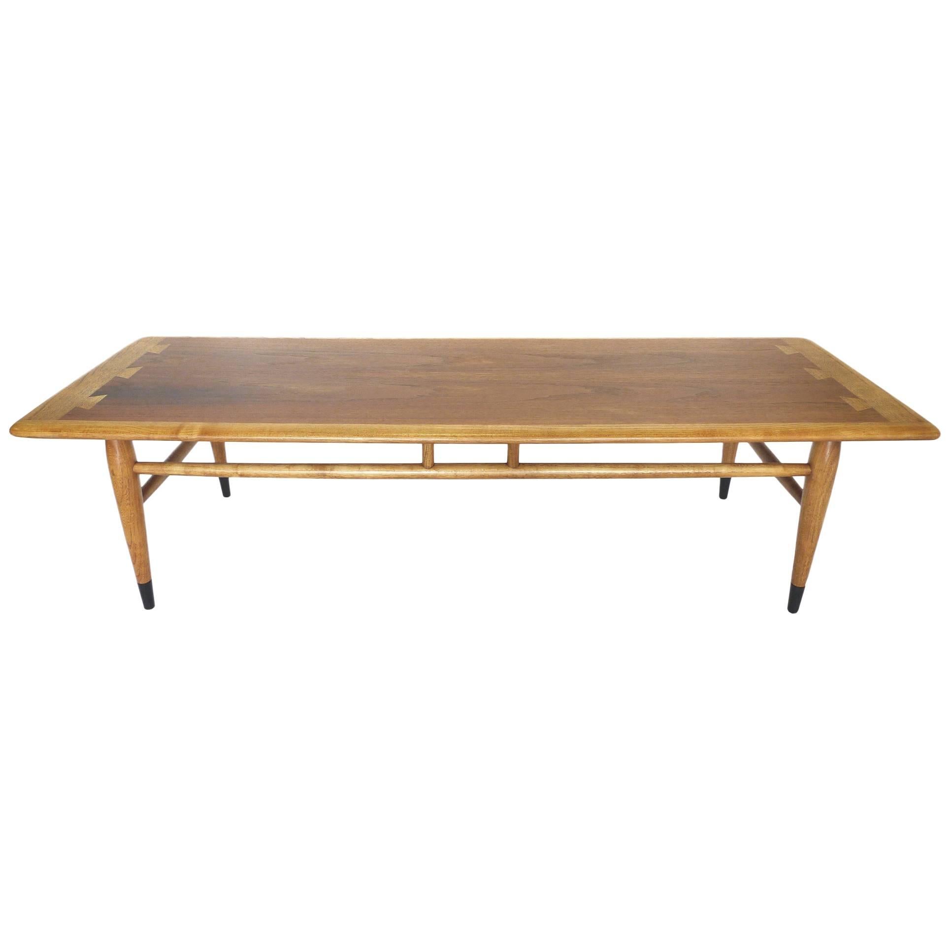 Mid-Century Ash and Walnut Coffee Table by Lane 
