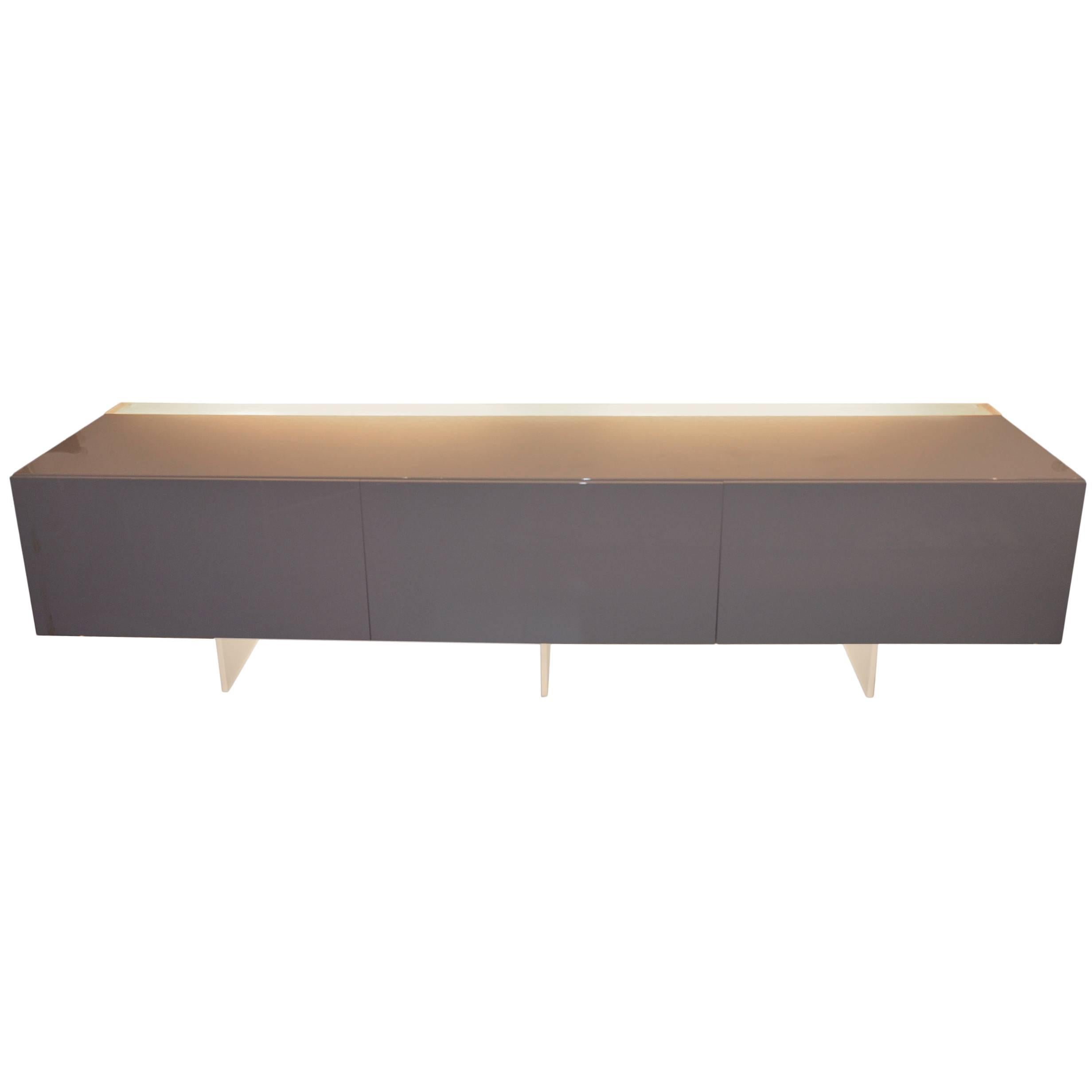 Large Sideboard by Acerbis with Backlighting System, Italy For Sale