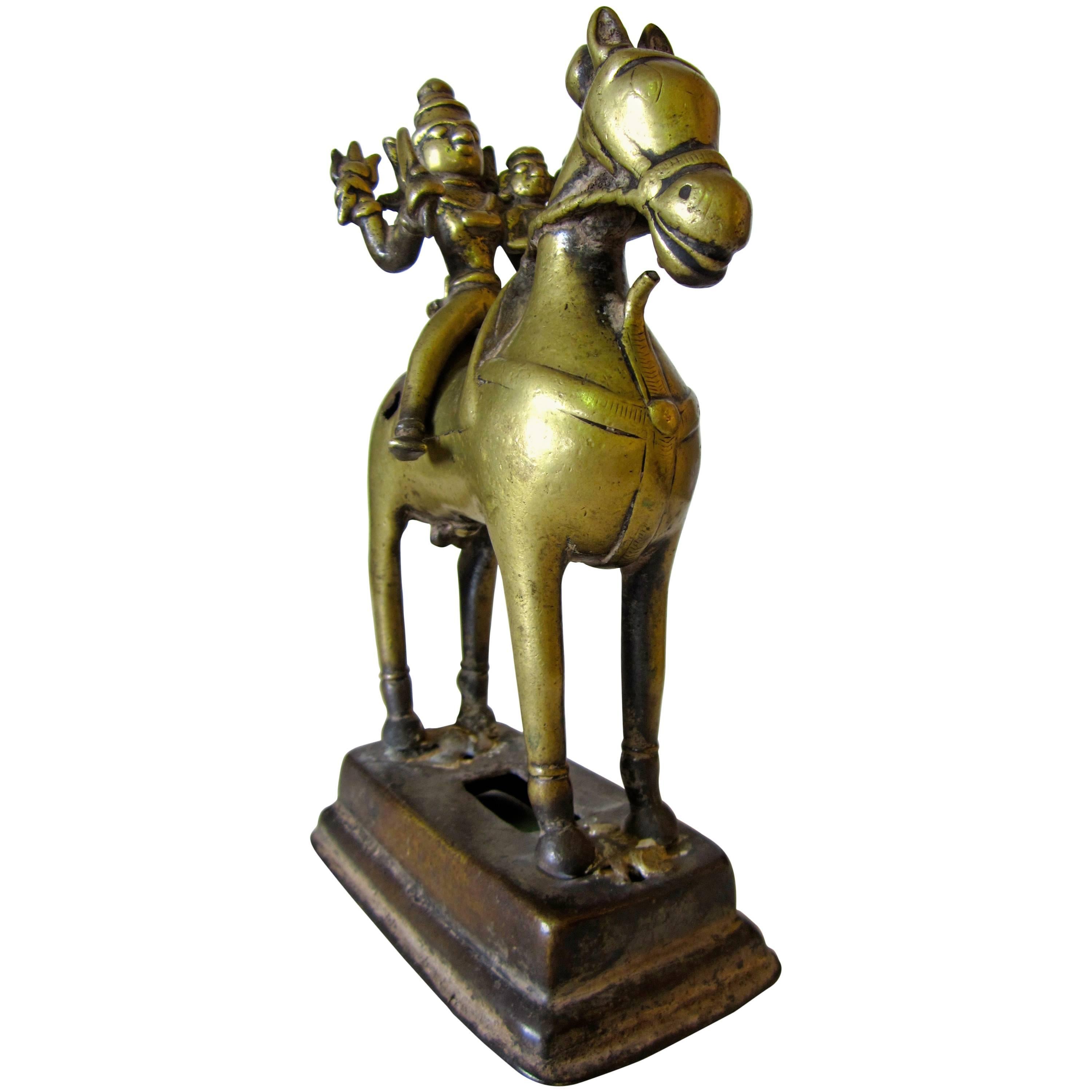 Bronze Figure of Khandoba For Sale