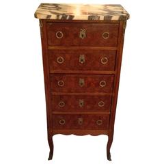 Louis XV Style Marquetry Inlaid Lingerie Chest