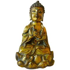 Ming Gilt Bronze Figure of Buddha