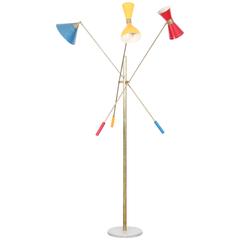 Mid-Century Modern Floor Lamp in the Angelo Lelli Style