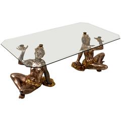 Hollywood Regency Blackamoor Coffee Table, 1970s 12