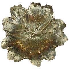 Virginia Metalcrafters Brass Leaf Dish
