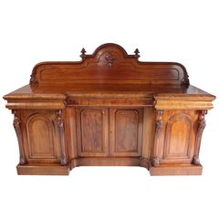 Antique Impressive Victorian Mahogany Sideboard, Chiffonier, Buffet