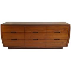 Bench Made, Hand-Crafted Modernist Nine-Drawer Dresser