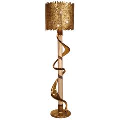 Magnifique lampadaire de Jacques Duval-Brasseur, 1979 Magnifique lampadaire de Jacques Duval-Brasseur, 1979