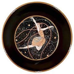 Art Deco Motif Collectors Plate "Ondee" by Erte