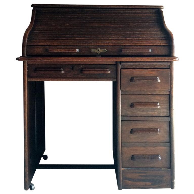 Antique Roll Top Desk Oak Writing Edwardian At 1stdibs Antique Roll Top Desk Oak Writing Edwardian For
