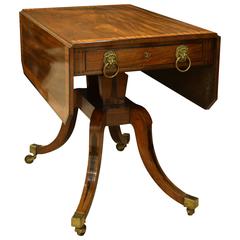 Regency Pedestal Pembroke Table