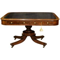 Regency Mahogany Library Table