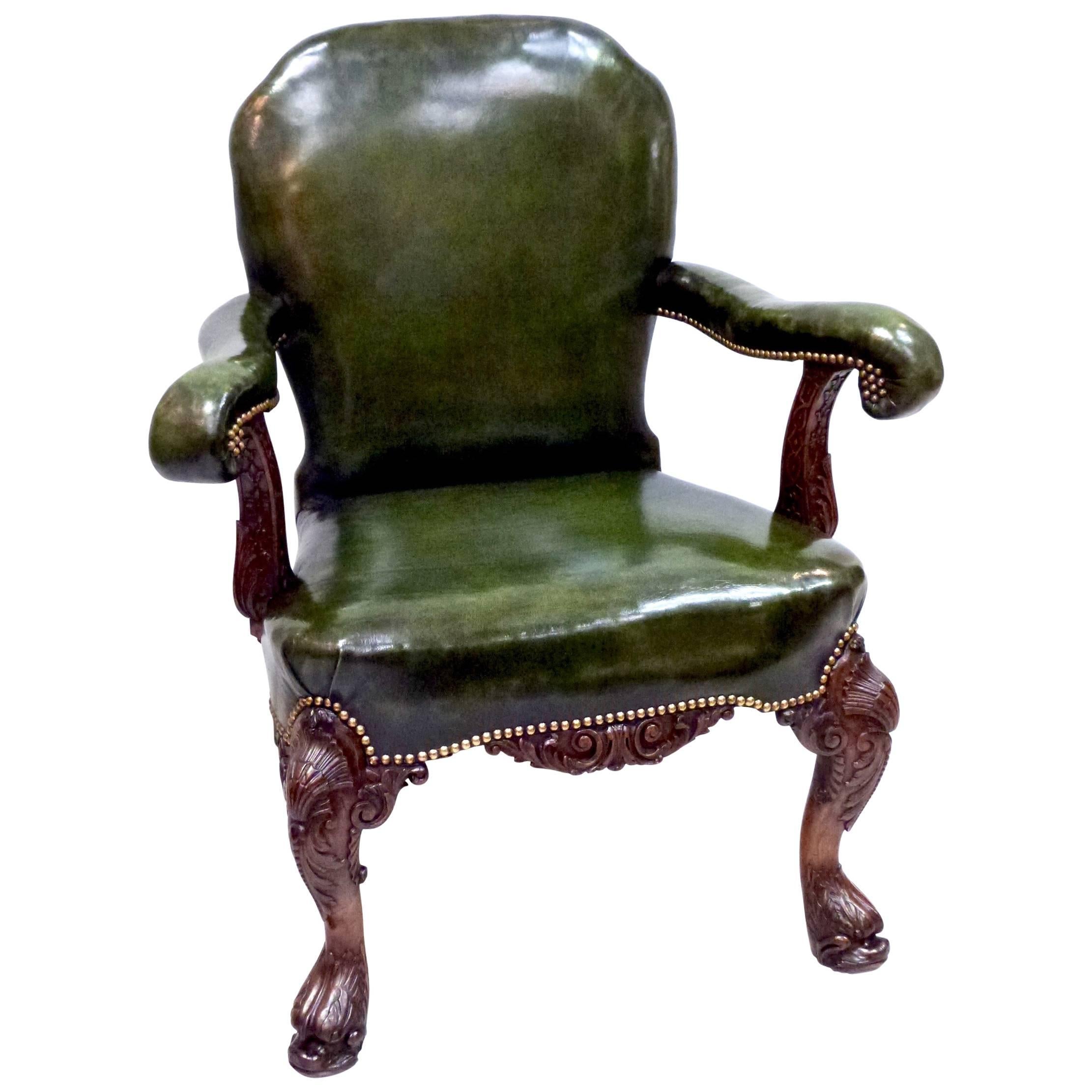 George II Style Open Armchair For Sale