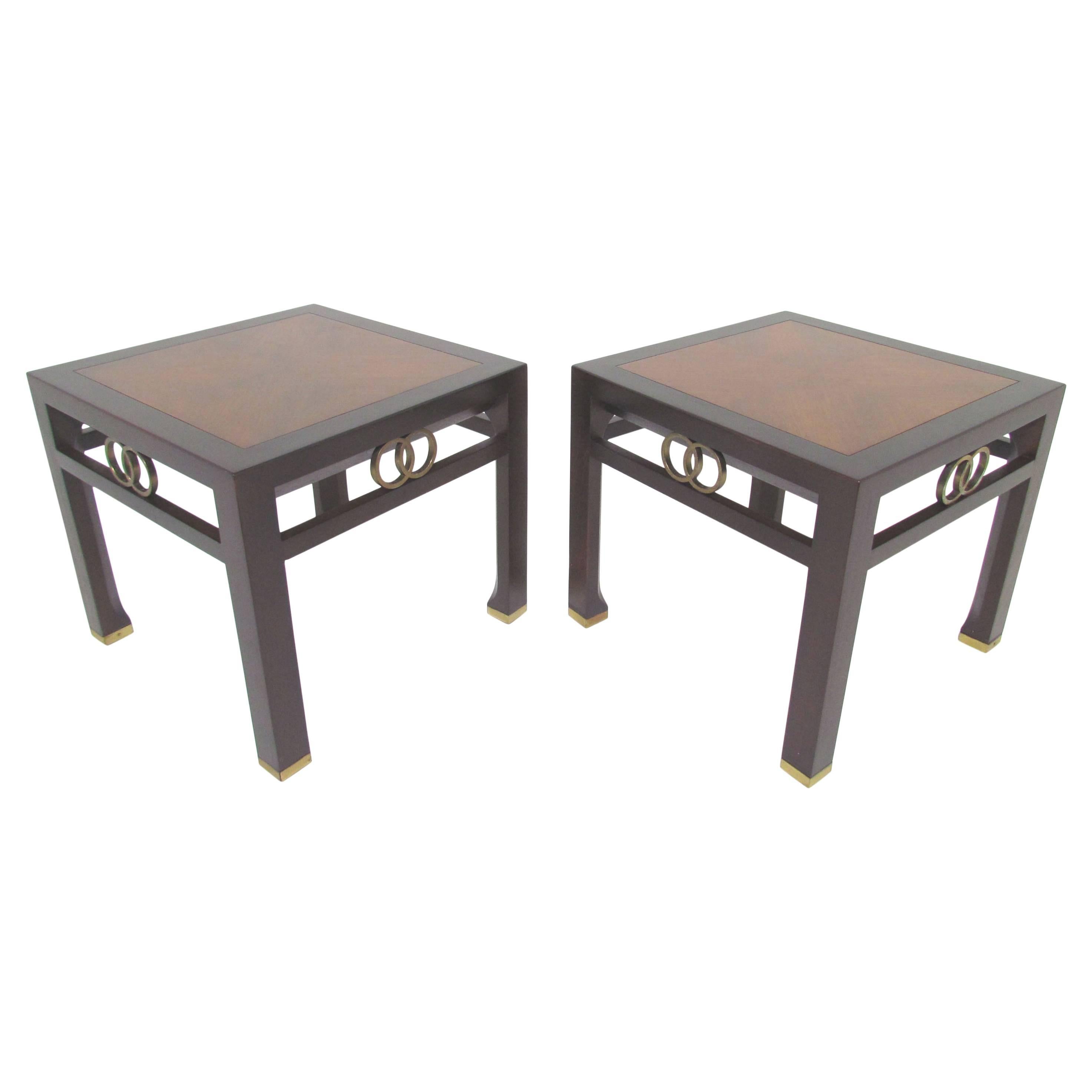 Pair of Two-Toned Side Tables by Michael Taylor for Baker Furniture, circa 1960s