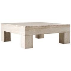 Square Coffee Table in Travertine