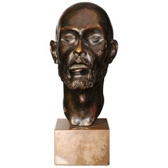 Testa del 1920 Scultura in bronzo di Erik Cohort