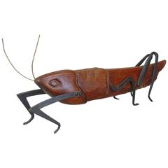 Folk Sculpture of a Grasshopper