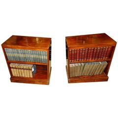 Pair of Art Deco Mahogany Dwarf Bookcases