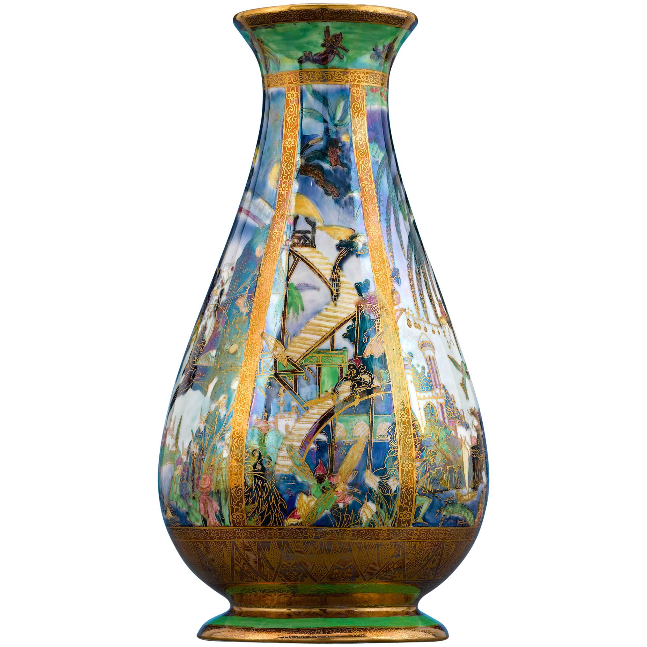 Pillar Fairyland Lustre Vase by Wedgwood