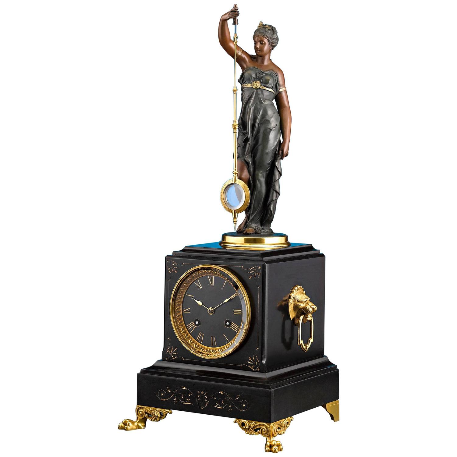 A. R. Guilmet Mystery Clock For Sale at 1stdibs