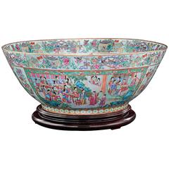 Antique Chinese Rose Medallion Bowl