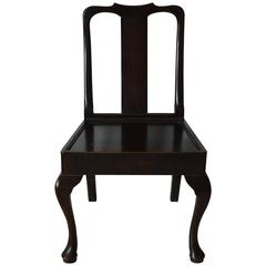 Anglo Chinese Style Oak Hall Chair, 18th Century