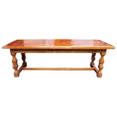 19th Century Louis XIV Style Chestnut Dining Table