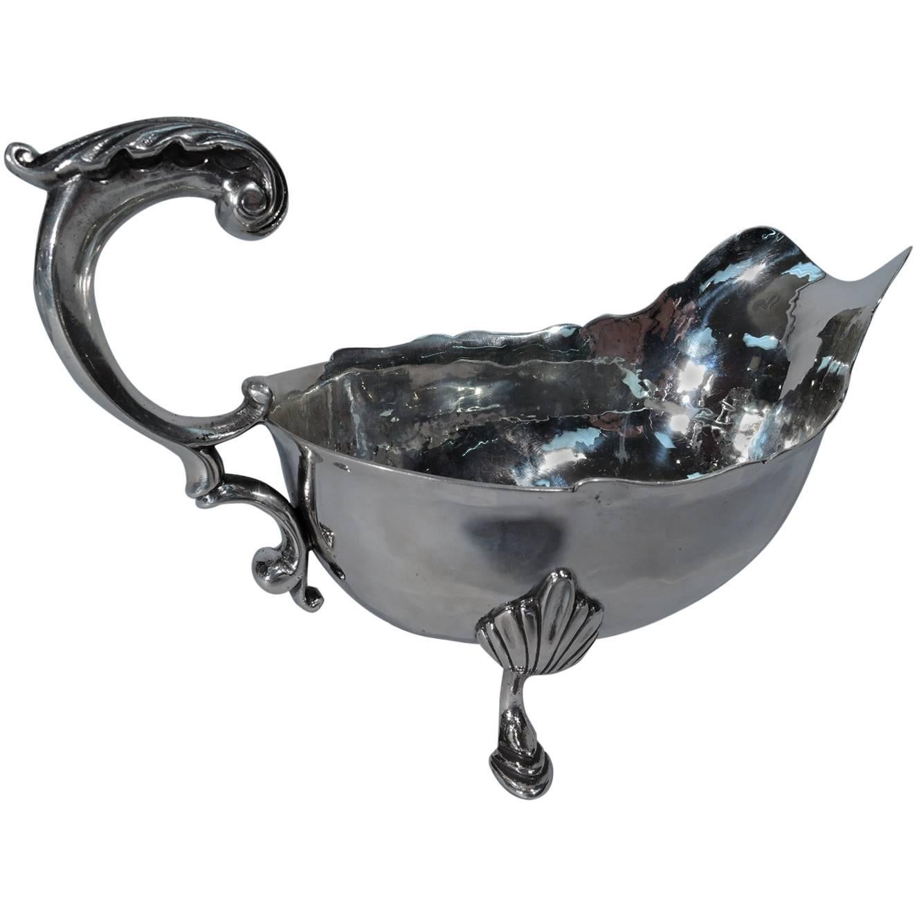 DeMatteo Hand-Hammered Sterling Silver Gravy Boat