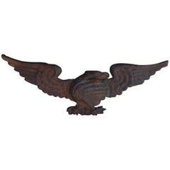 American Cast Iron Patriotic Eagle Mount, Circa 1840