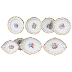 Antique Porcelain Dishes Flower Decoration 9