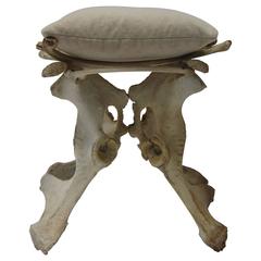 Bone Stool with Pillow