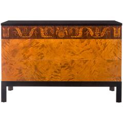 Carl Malmsten, Swedish Grace Period Birch and Marquetry Commode