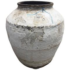 18th Century White Stucco and Terracotta Vessel Planter 6