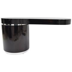 Wade Beam For Brueton "Ponte" Desk in High-Gloss Black