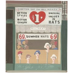 Witold Gordon Gouache, Summer Hats, Vanity Fair