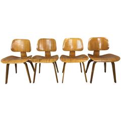 Charles Eames DCW Chairs by Evans Products Company for Herman Miller