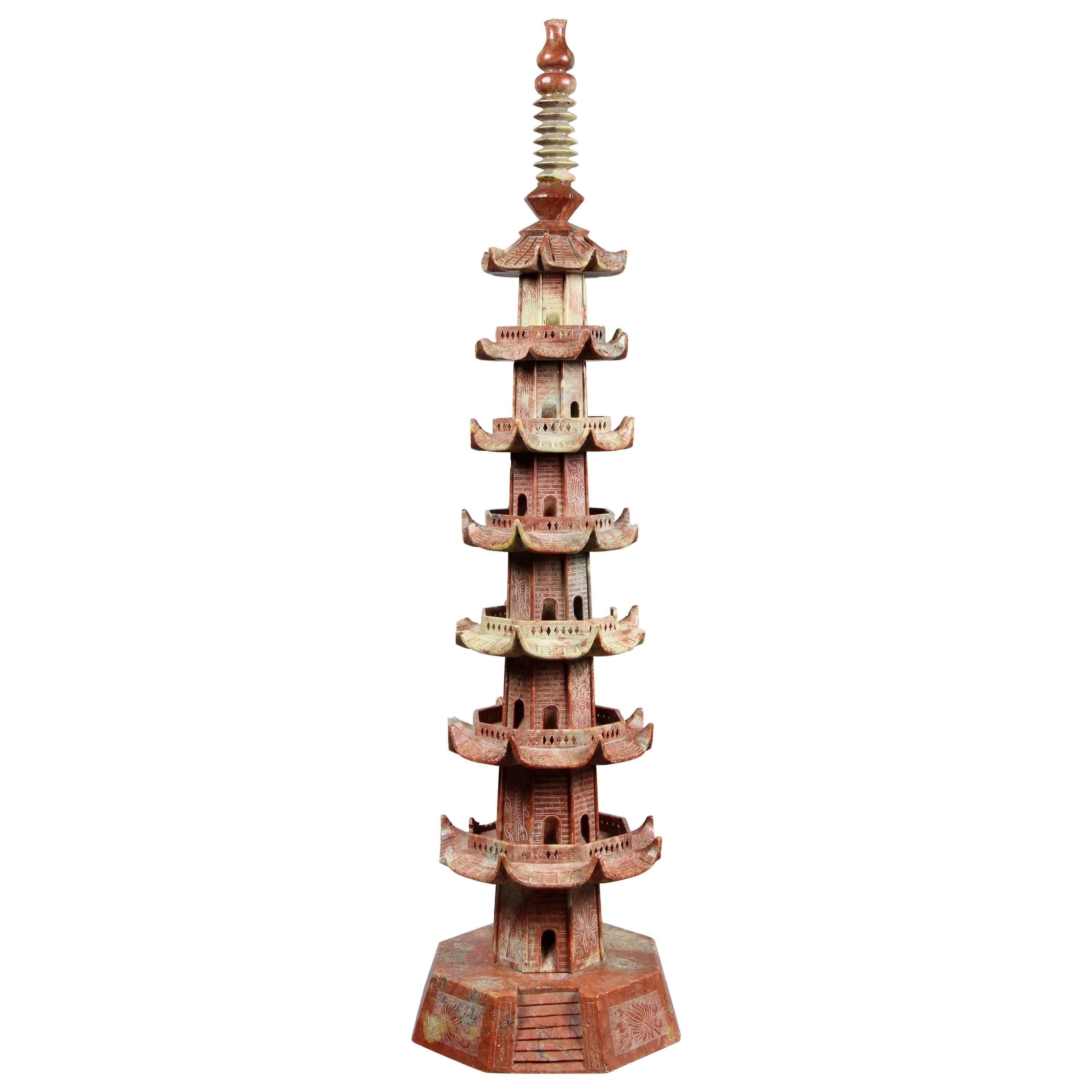 Chinese Soapstone Pagoda