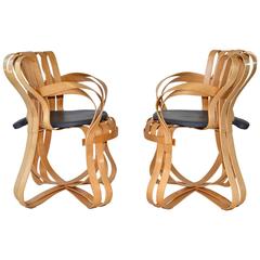Pair of Cross Check Armchairs by Frank Gehry for Knoll