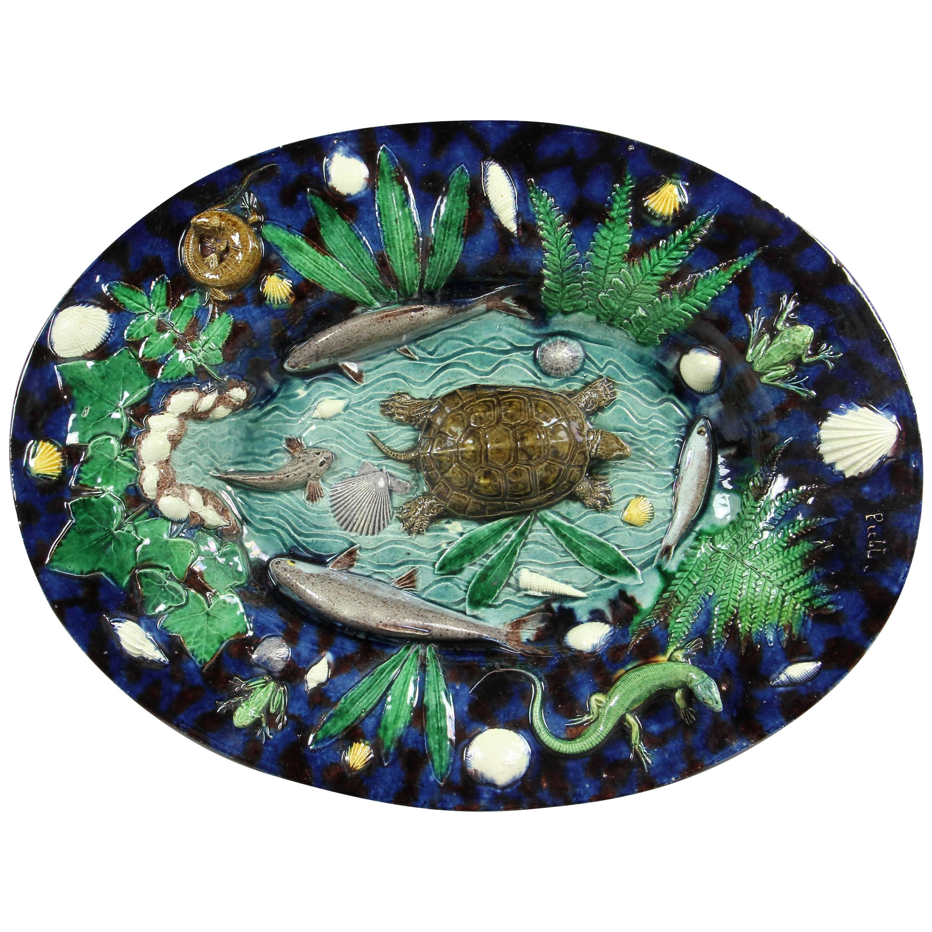 Palissy Ware Platter by George Pull