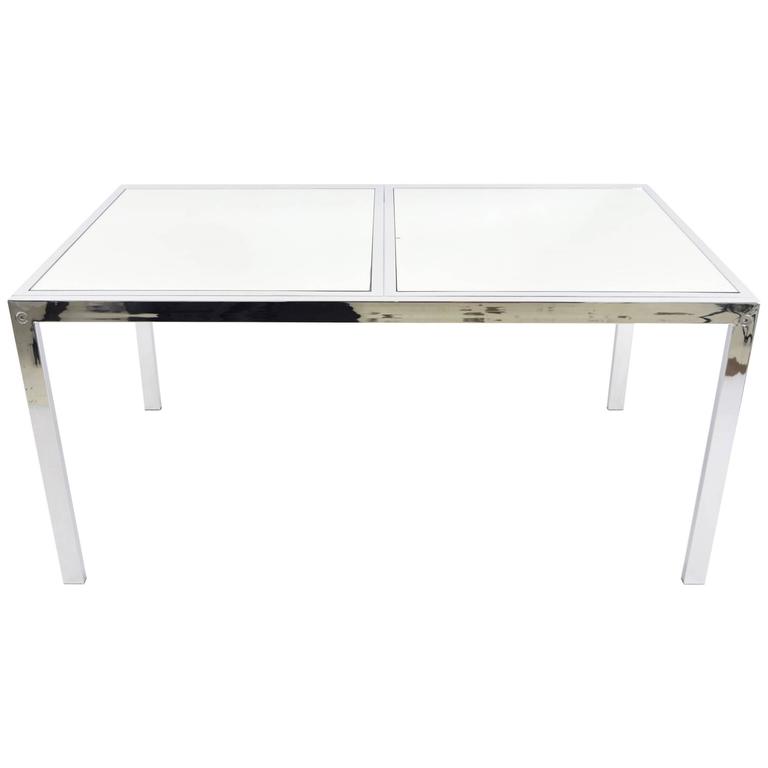 DIA Mirrored Dining Table or Desk For Sale at 1stDibs