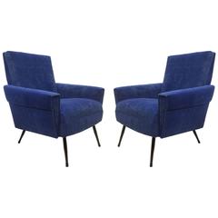 Pair of French 1950s Lounge Chairs