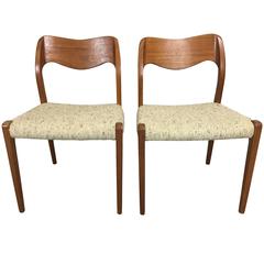 Pair of J.L. Moller Teak Dining Chairs