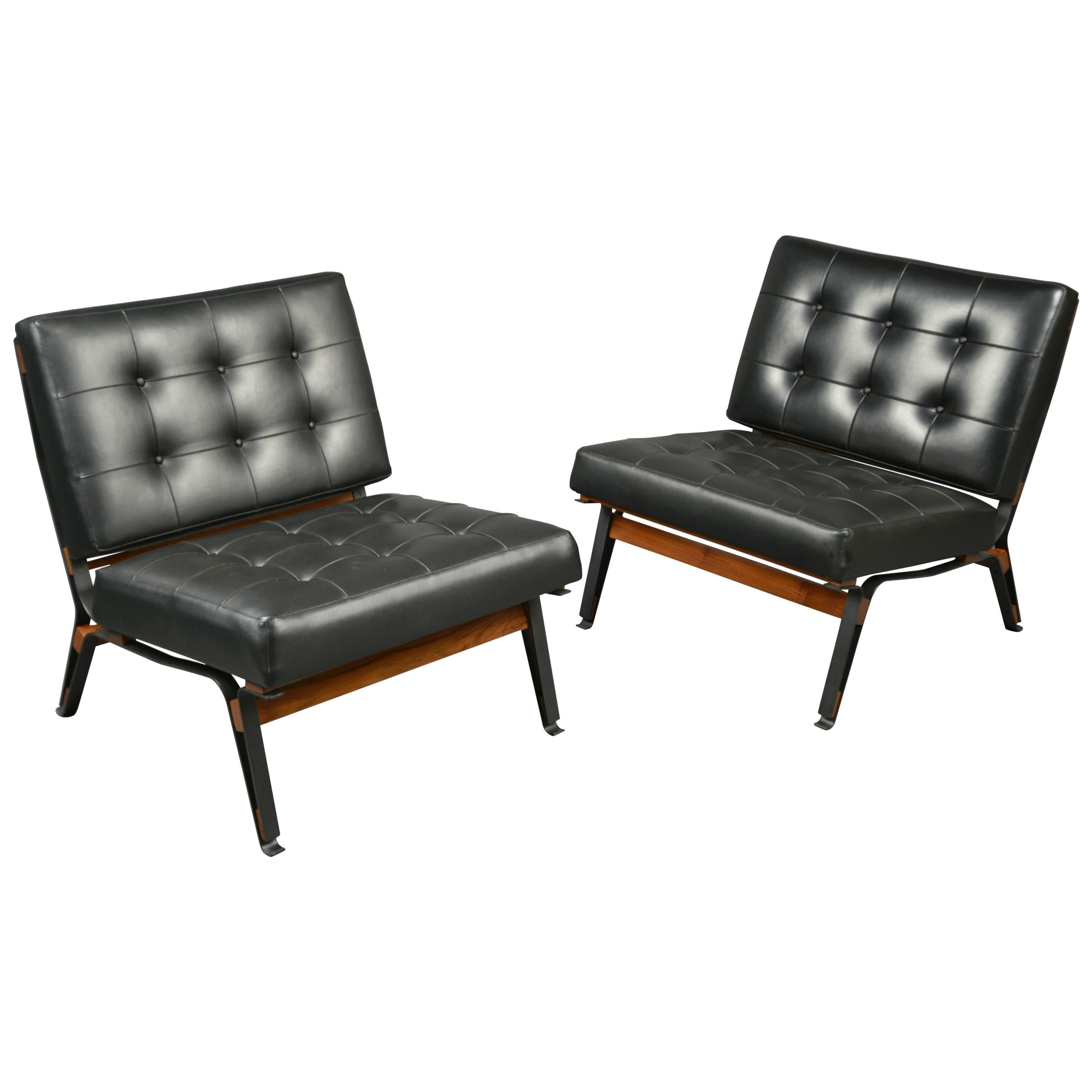 Pair of Chairs by Ico Parisi, Cassina Production Italy, circa 1958