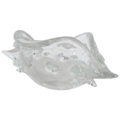 Italian Mid-Century Blown Glass Shell by Licio Zanetti 6